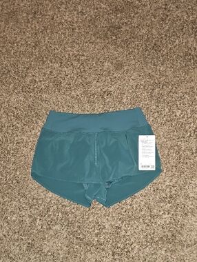 Lululemon Speed Up HR Short 2.5" Mesh Vent! Deep Marina, Sz Medium!!